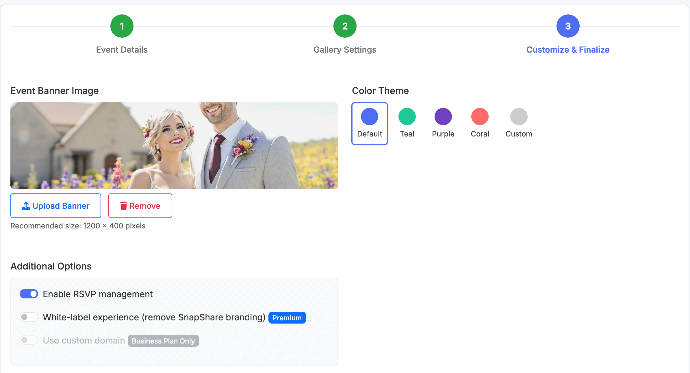 Step 3: Customize Landing Page