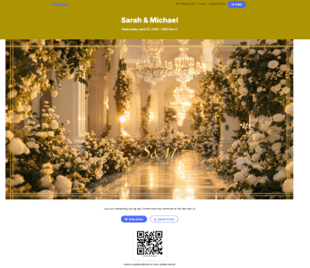 Sarah and Michael's Sample Wedding Page